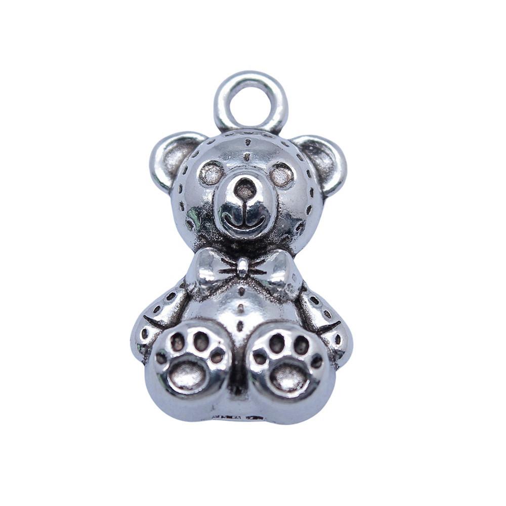 Bear Pendants Metal Animal Charms Panda For DIY Bracelet Necklace Earrings Accessories
