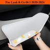 Für Lynk & Co 06 2020-2026 Auto Türschlitz Schutzmatte Leder Wasserdichte Türrillenmatte Aufbewahrungsbehälter Innenraumzubehör