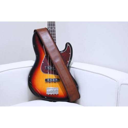 RightOn! STRAPS Guitar Strap, Width 8cm, Length 98-153cm, B-CHARM, Brown