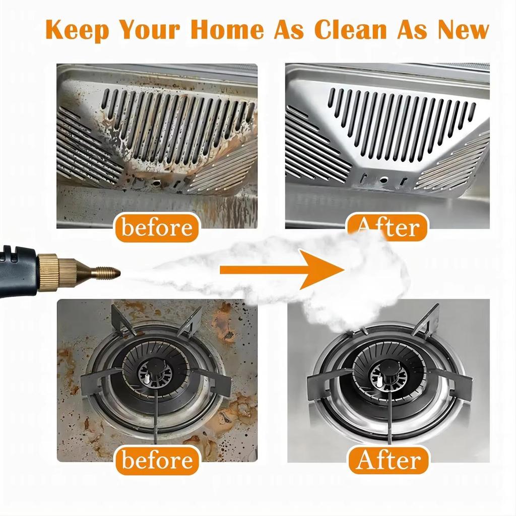 Limpiador de Vapor de Alta Temperatura – Tanque Grande para Campanas de Cocina, Limpieza de Coches, Esterilización y Uso Doméstico Resistente a Ácidos