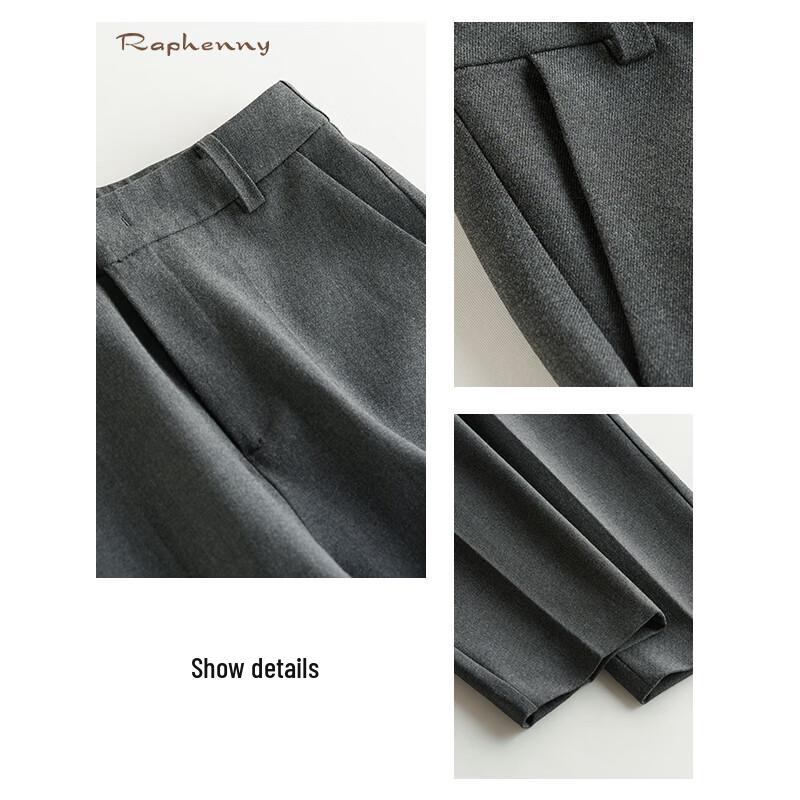 Raphenny Women's Simple Skinny Suit Pants