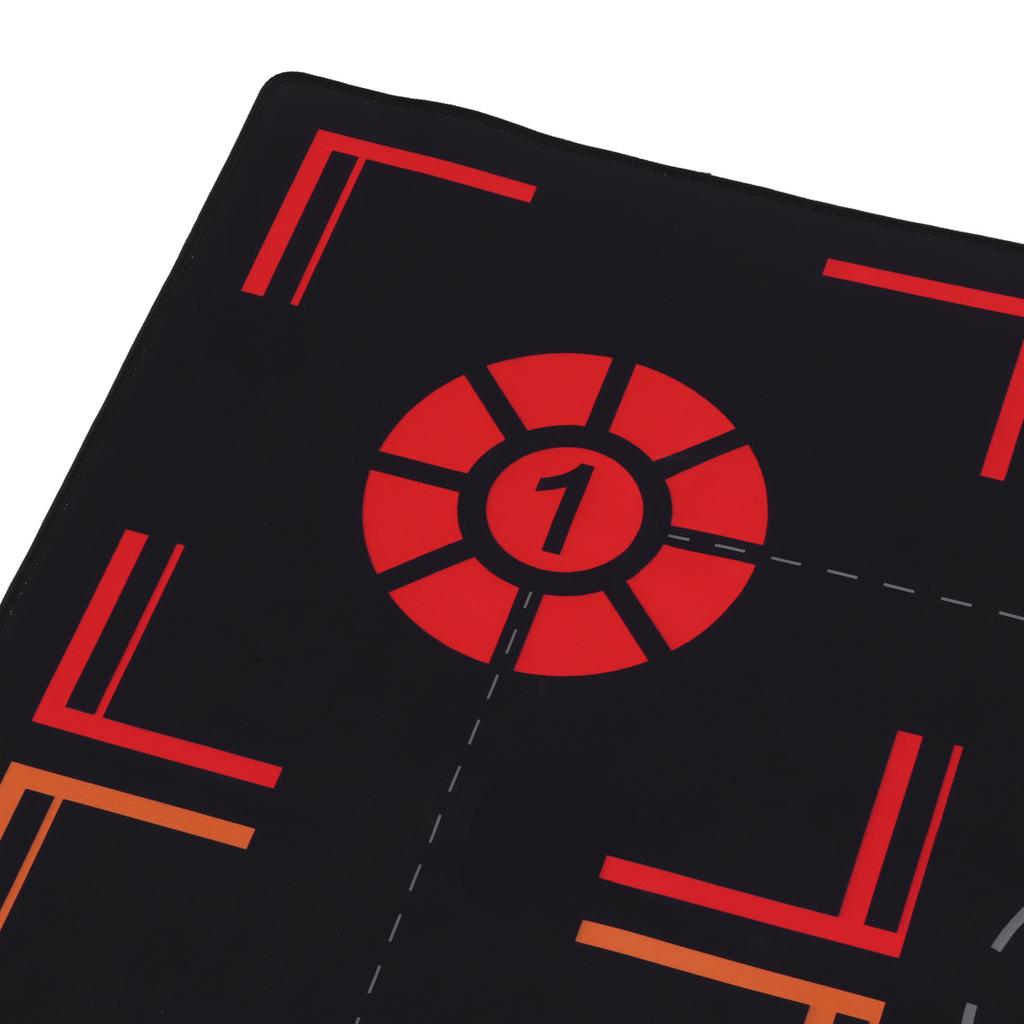 2mm Basketball Training Mat Mute Black Rubber Basketball Training System for Home Kids