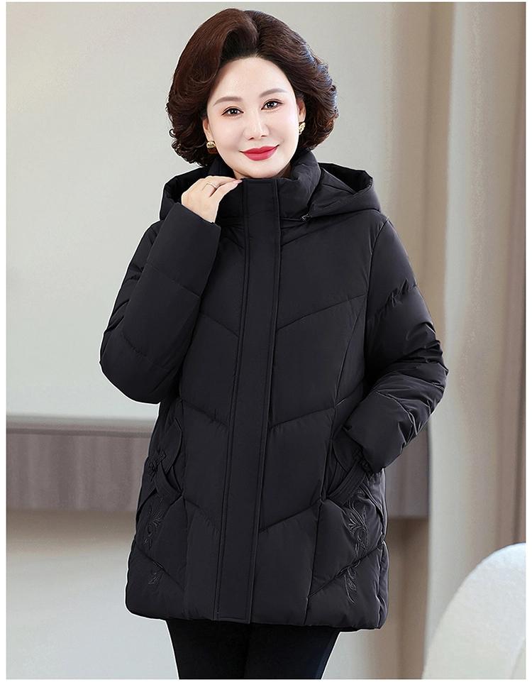 Women’s Short Hooded Windproof Thicken Warm Winter Jacket For Mom