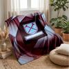 West Ham United Football Print Flannel Blanket, Soft Warm Lightweight Throw Blanket for Sofa Bed Camping