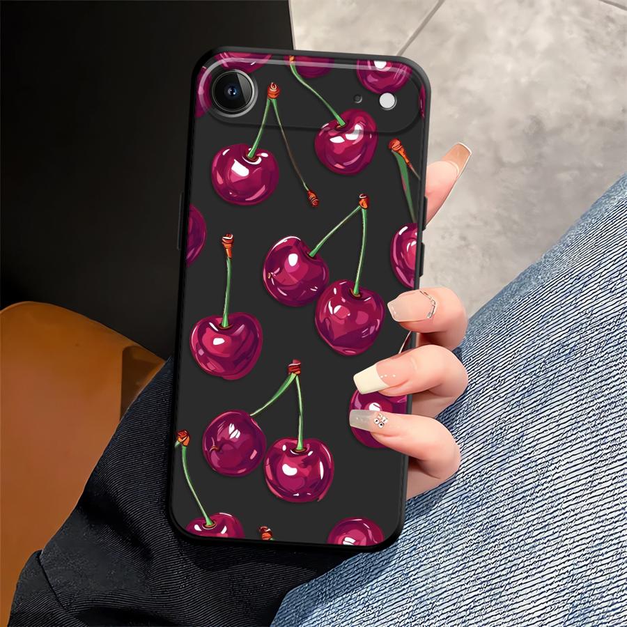 Case for Apple iPhone 17 Pro Max 14 11 12 15 Pro 7 8 Air 16 13 XR XS MAX Funda Phone Cover Fruit Cherry