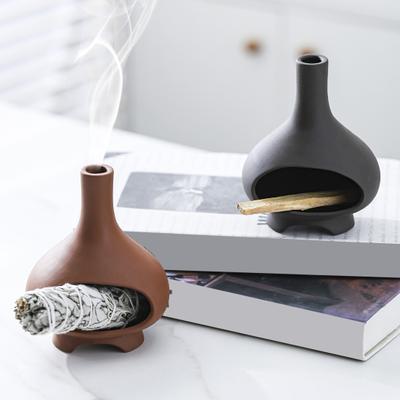 Ručně vyráběná keramika, držák na Palo Santo, mudrci, tyčinka, miska na rozmazání, kužel, vonné tyčinky