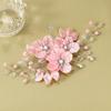 Pearl Rhinestone Flower Wedding Hair Clip Hair Accessories For Women Beaded Hairpin Hair Ornaments Jewelry Bridal Headpiece