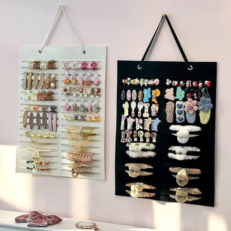 Large Capacity Hair Bows Organizer Wall Headband Holder Hair Clip Storage Hanger Jewelry And Accessory Storage Hanging Bag