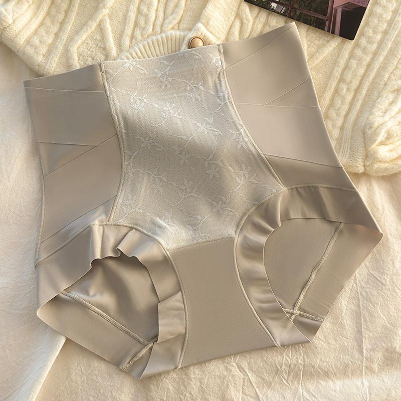 Ladies Spring and Autumn X Bandage High Waist Abdominal Light Plastic 7A Antibacterial Inner File Hip Briefs