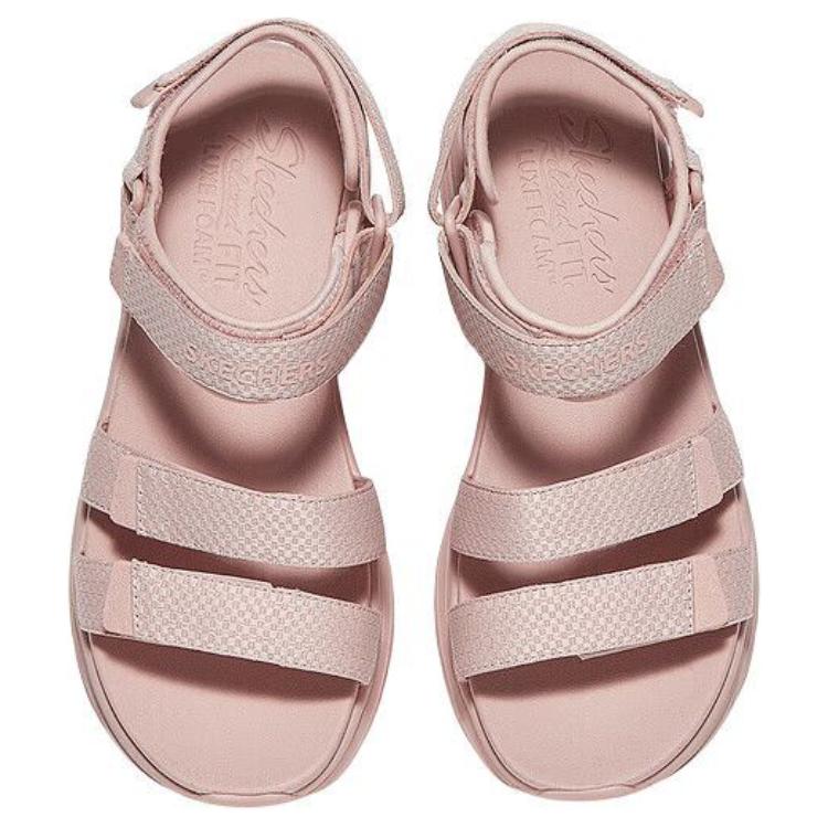 Skechers Sandali Comodi Moderni Sandali Semplici Comodi a Una Fascia Sandali da Donna Rosa-Nudo 119828-BLSH