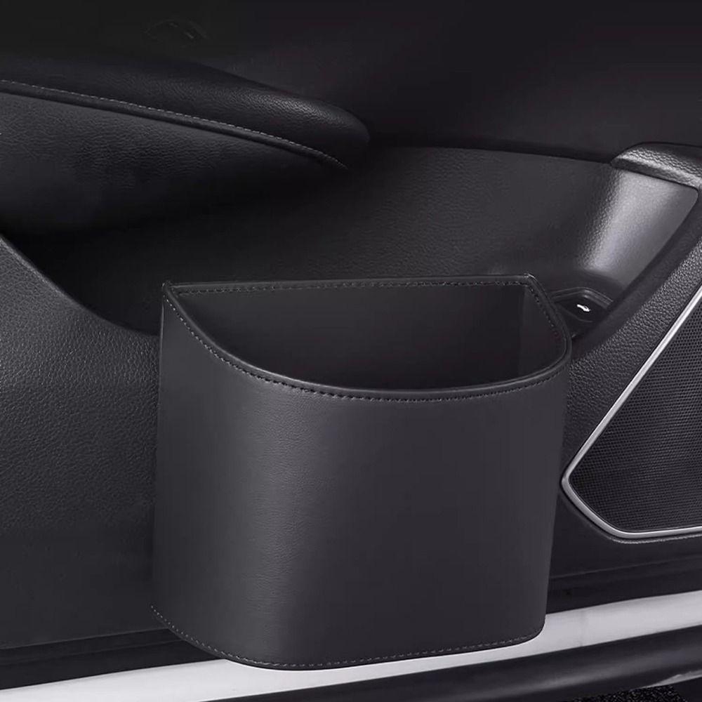 Hanging Vehicle Garbage Bin Waterproof Rubbish Bucket Car Backseat Storage Box Car Supplies