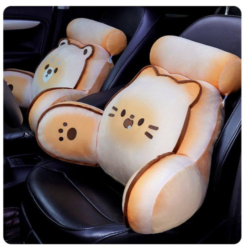 Removable Washable Cushions Bedhead Backrest Mat Cartoon Butter Biscuit Pillows Soft and Comfortable Sofa Cushion Lazy Person Waist and Neck Pillow