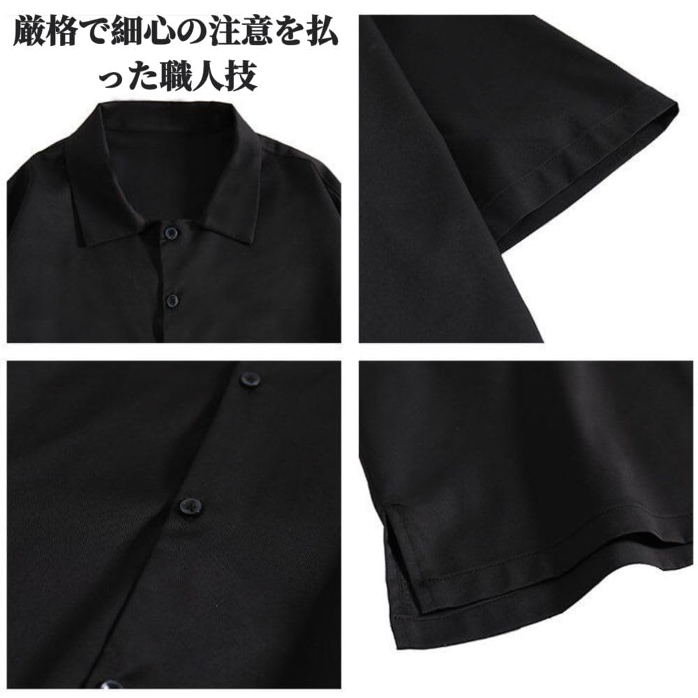 Aaronlive Summer Short Sleeve Shirt and Shorts Plus Size 2XL Men's Set, Casual, Size, Breathable, Lightweight, Cool, Sweat-Wicking, Quick-Drying,