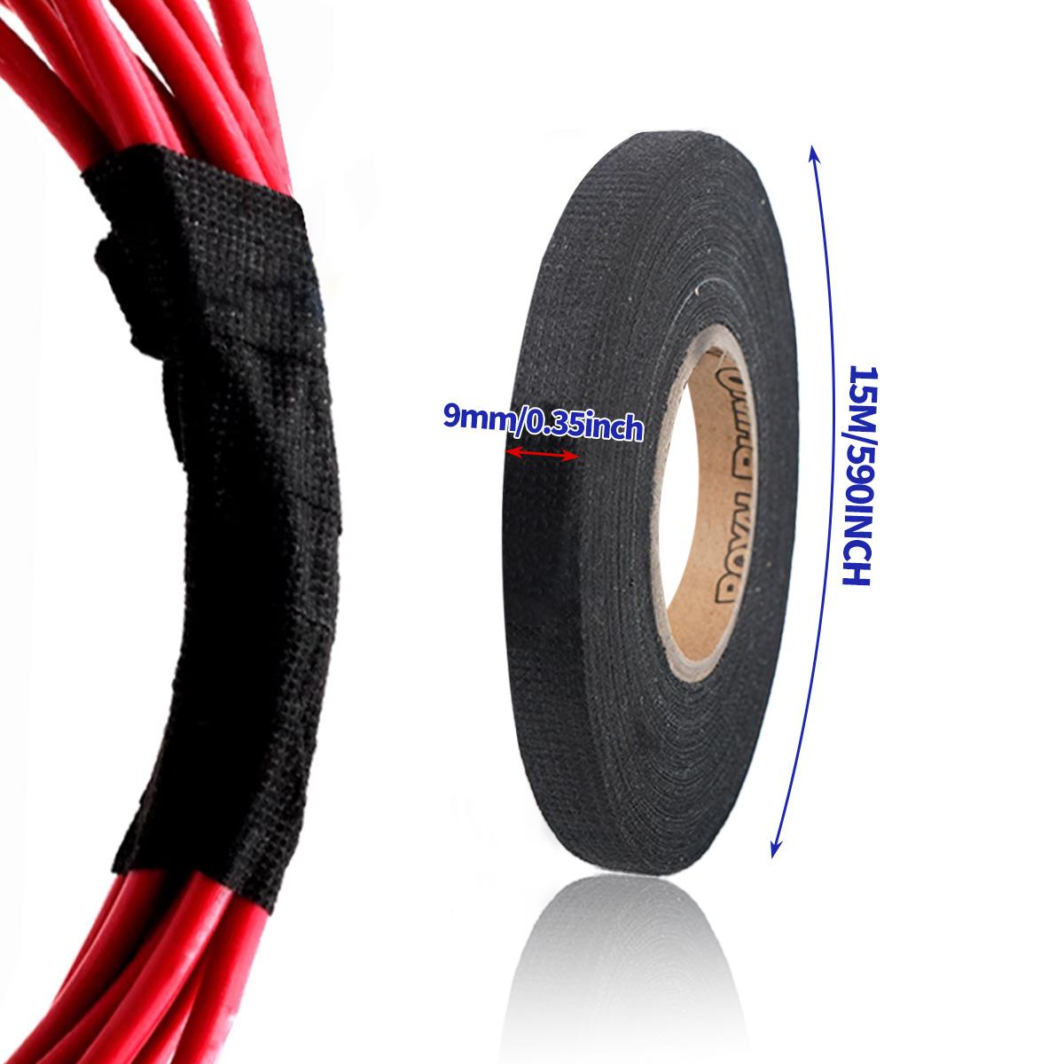 

High-Temperature Resistant Velvet Cloth Tape - Shock Absorbing & Soundproofing Super Adhesive Electrical Insulation Tape 15m