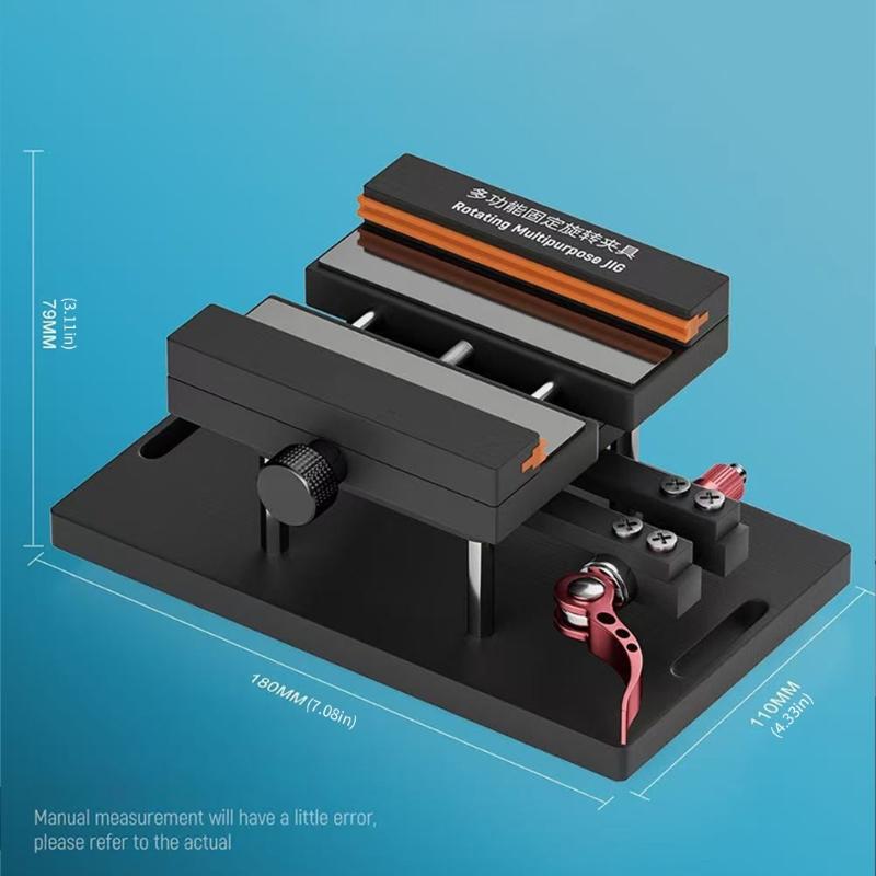 360 Degree Rotatable Phone Fixture Tool for LCD Screen Heating Separation Cover Detachment and Board Clamping with Powerful Suction and silicones