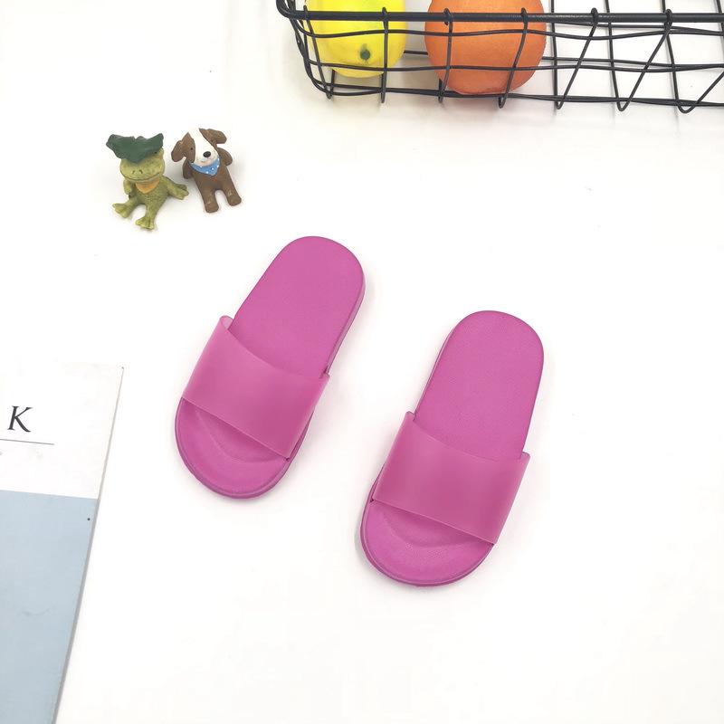 

Baby Slippers Boy Girl Summer Kids Solid Shoes Non-slip Beach Sandals Toddler Indoor Bathroom Children Slippers 25