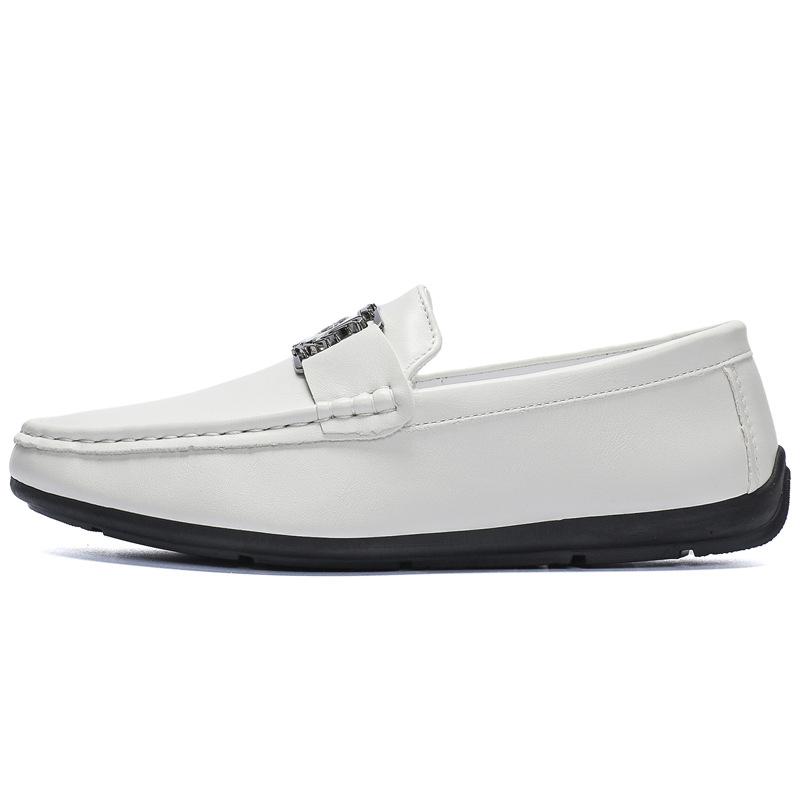 Herren Doudou Schuhe Sommer neu vielseitig weiß Herren Freizeitschuhe Ein-Pedal Fußbedeckung Slipper Fahrschuhe Herren