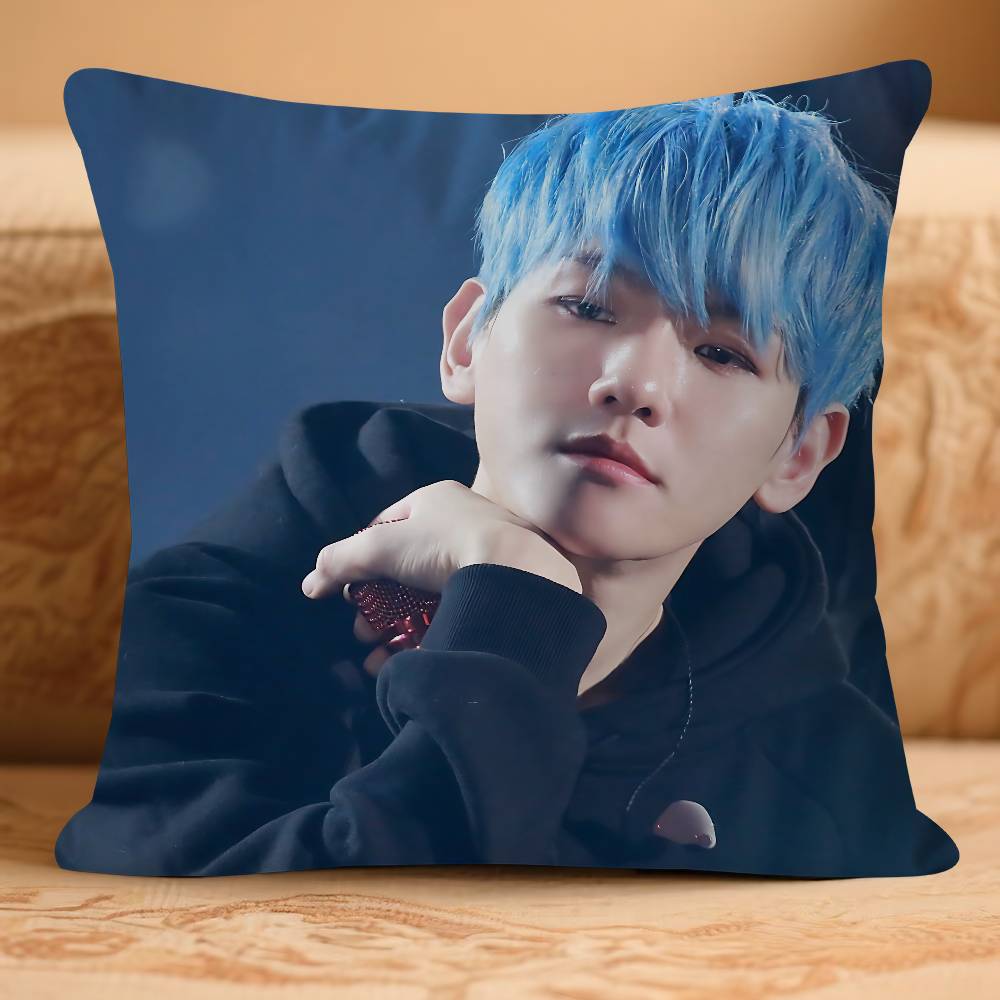 Anime B-Bae-K-khyun Pillow Case Removable Washable Cushion Cover – All-Season Soft Linen