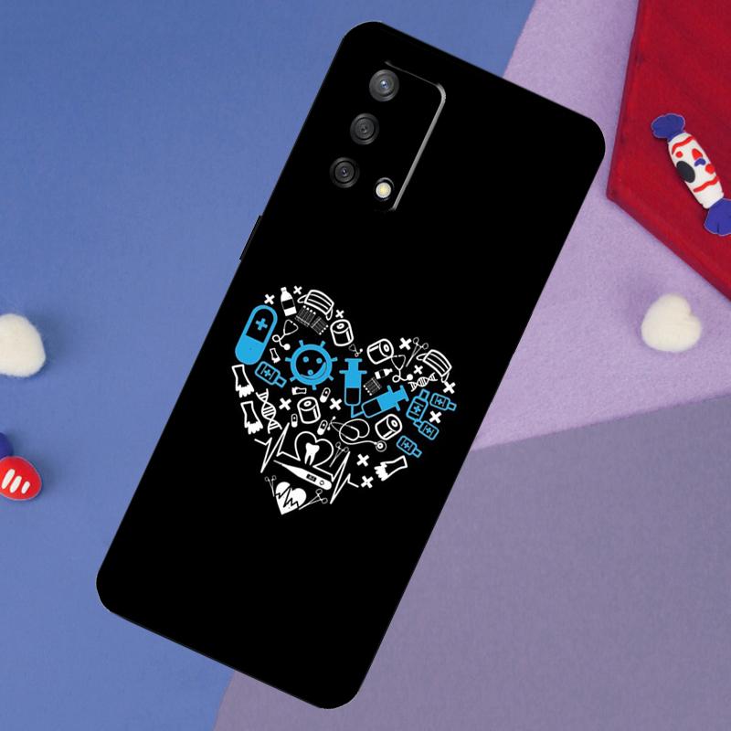 Krankenschwester Medizinische Gesundheit Herz Hülle Für Oppo A5 Pro A6 A57 A17 A78 A54 A74 A94 A76 A16 A96 A18 A40 A60 A80 A38 A58 A98 A15