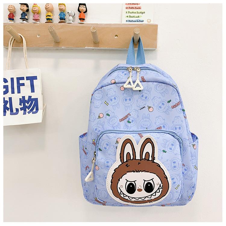 

Adorable Labub Kids Backpack Comfortable And Lightweight School Bag For Boys And Girls синий