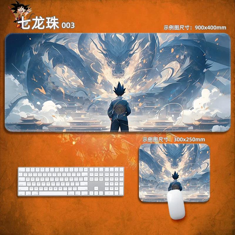Anime Mauspads Drachenball Leder-Mauspad Nachhaltig Kleiner Junge Handgelenkstütze Tastaturunterlage Tischmatte Son Goku Animation Dekorative Tischdecke