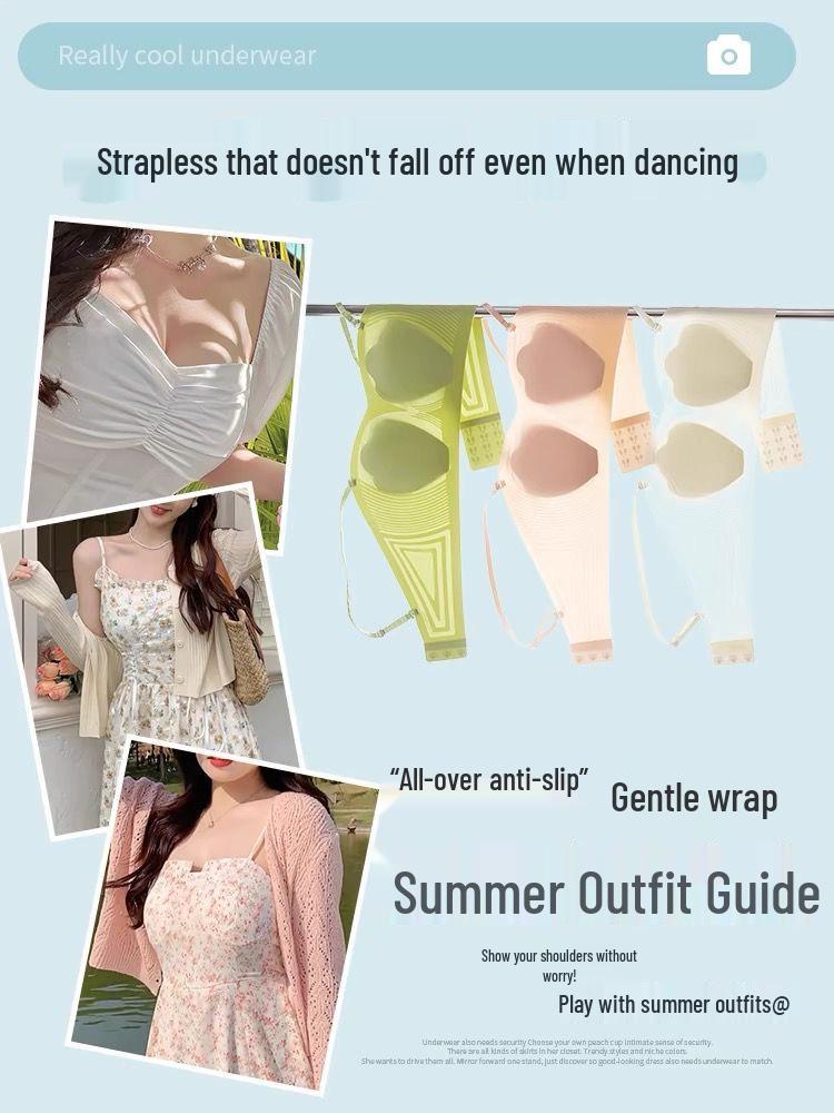 Summer Strapless Anti-Sagging Invisible Tube Top for Large Busts
