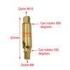 M8/M10 Universal Joint Shaking Head Short Rod Brass Universal Shaped Tube Rocker Arm Lamp Table Lamp Spotlight Accessories