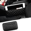 Phone Holder Organizer Pouch Car PU Leather Stick-up Storage Bag Decor Pocket
