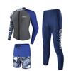 Herren UV-Schutz Rash Guard Set Schnelltrocknende Badebekleidung Schnorcheln Surfen Quallenabwehr Wassersport
