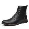 Fashion Fashion Brown Ankle Men's Leather Shoes Dress Boots Formal Shoes Men Autumn Winter Cowboy Boots For Men zapatos hombre vestir