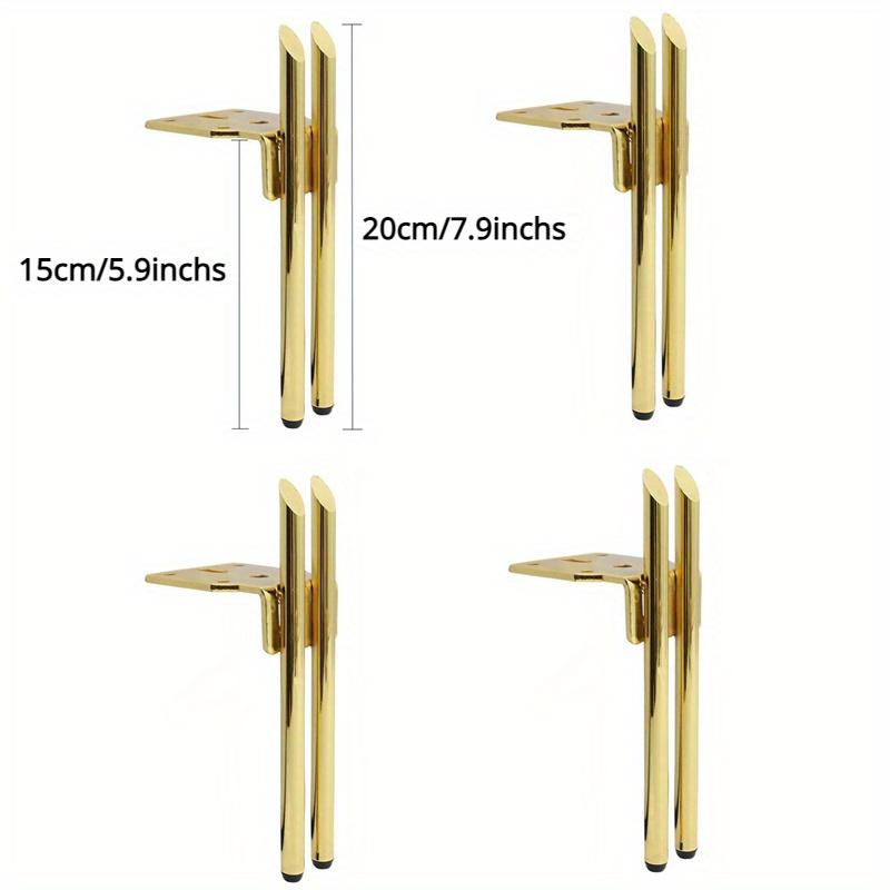 

4pcs 15cm Metal Furniture Legs TV Cabinet Feet Table Leg Replacement Cupboard Couch Hardware Accessories Chair Leg Protector