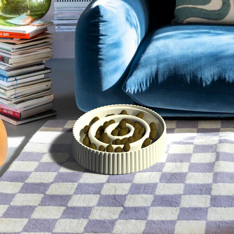 

Миска для медленного кормления с защитой от удушья для собак и кошек – зоотовары для мелких/средних собак, нескользящая, с защитой от проливания.