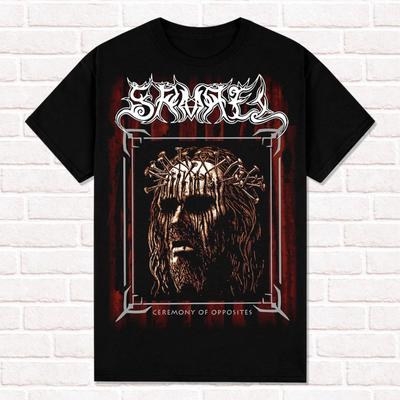 Samael TShirt Ceremony of Opposites 1994 Dark Metal Symphonic Black Metal Tops Unisex Cotton Short Sleeve High Street