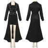 Foreign Trade Hot-Selling European and American Plus-Size Steampunk Gothic Victorian Era Ruffled Sleeveless Dress for Women