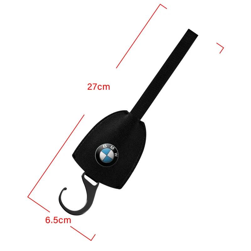 1/2pcs Leather Car Seat Back Hooks Portable Hanging Bag Rack For BMW E30 E34 E36 E39 E46 F10 F13 M Performance X1 F48 X3 X4 X5