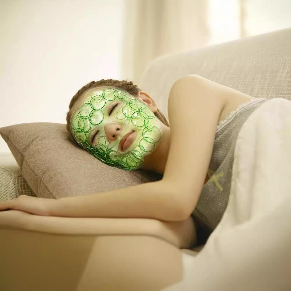 Face Ice Gel Pack with Wrap Reusable Hot Cold Compress for Skin Care  Puffiness Eyes Swollen Face Cold Face Mask Gel Pack