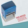 Printtoo Second Notice Past Due Self Inking Rubber Stamp Pre,Inked Office Stamp, Home Office Business Stationery, 41 x 24 mm,