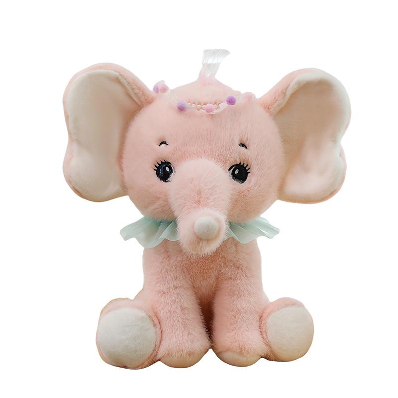 Super Cute Couple Baby Elephant Plush Toy Girl Birthday Gift Wedding Doll Car Bay Window Pillow