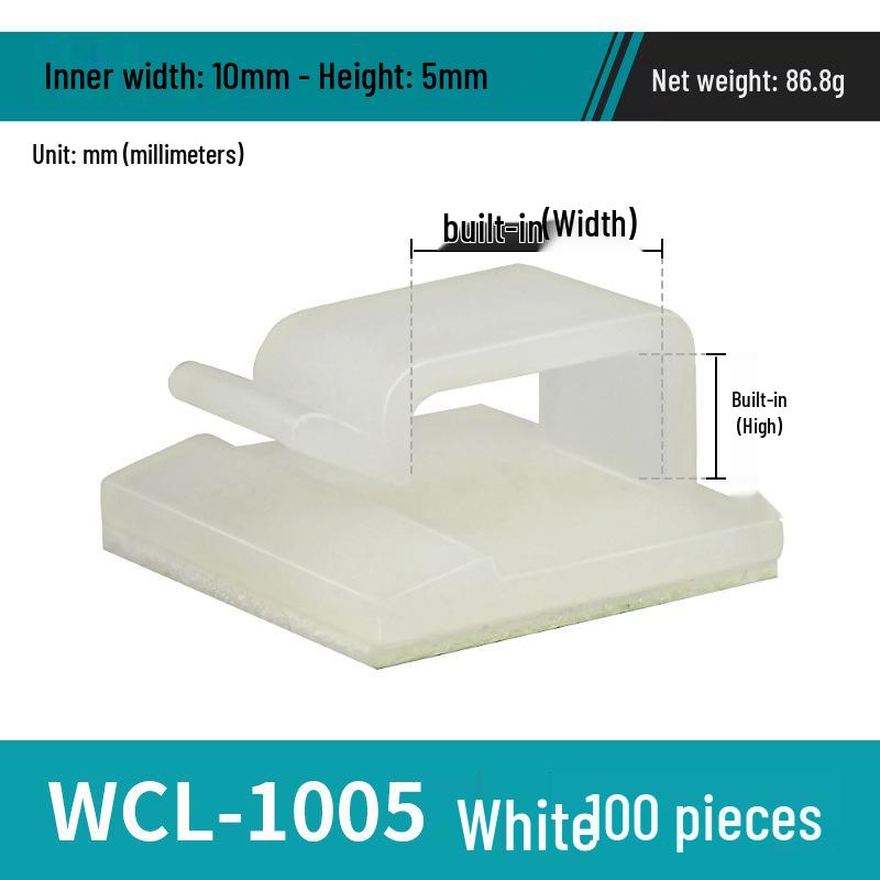 Adhesive Cable Wire Organizer Clip and Fixing Base