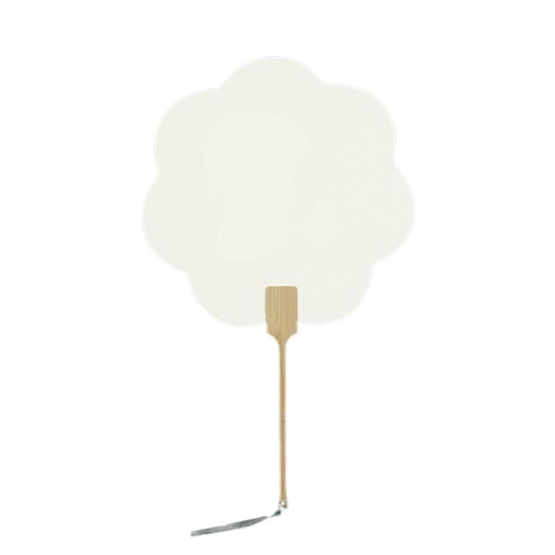 Leerer Handfächer Chinesischer Reispapierfächer mit Quasten Holzgriff Kalligraphien Malerei Handfächer Elegantes Geschenk für Frau