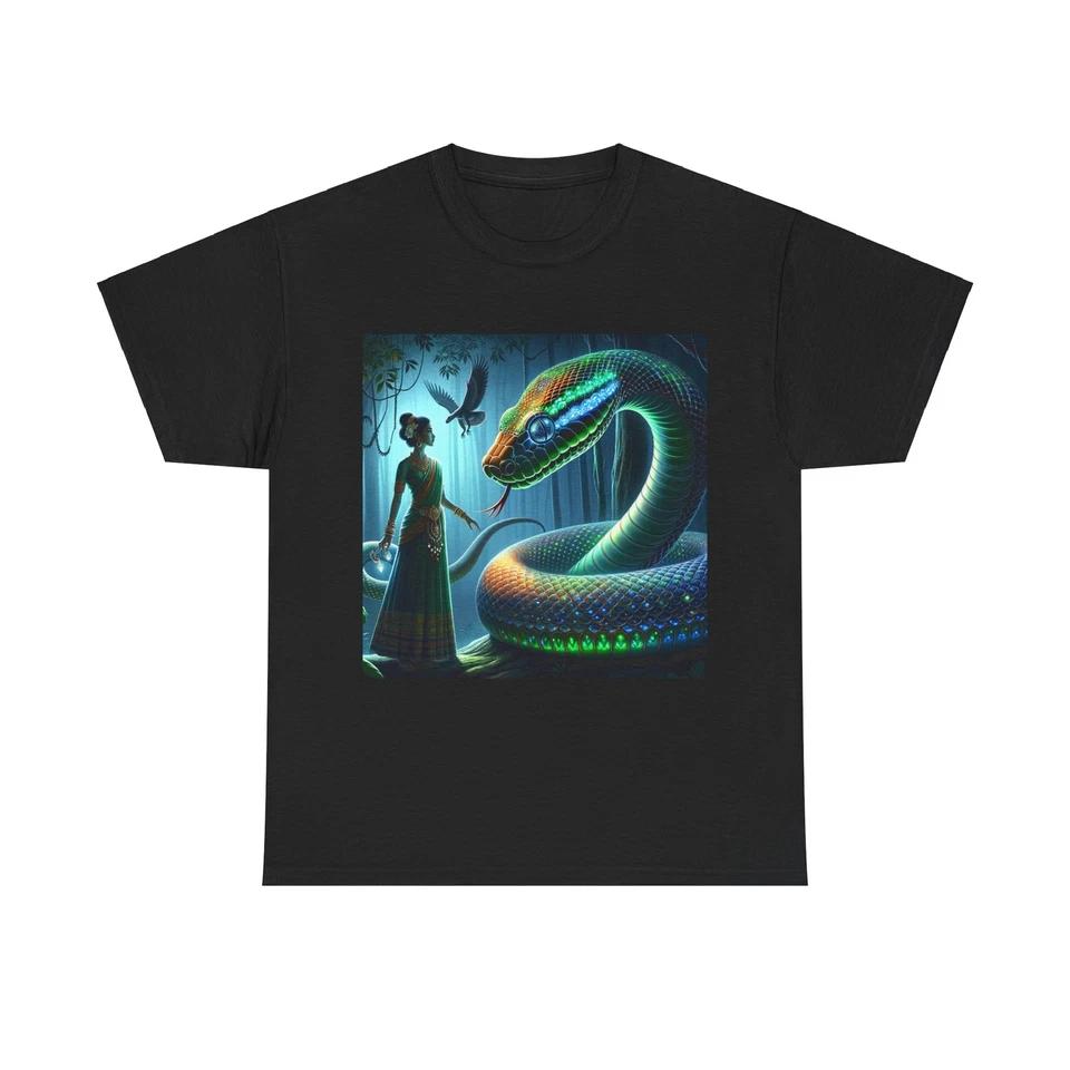 

Unisex Adult T Shirt Luminous Venomous Viper Sensual Danger Elegant 2XL
