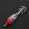 Fishing LED Lure Light Squid Shape Red Light Color Bait Underwater Lamp with Hook