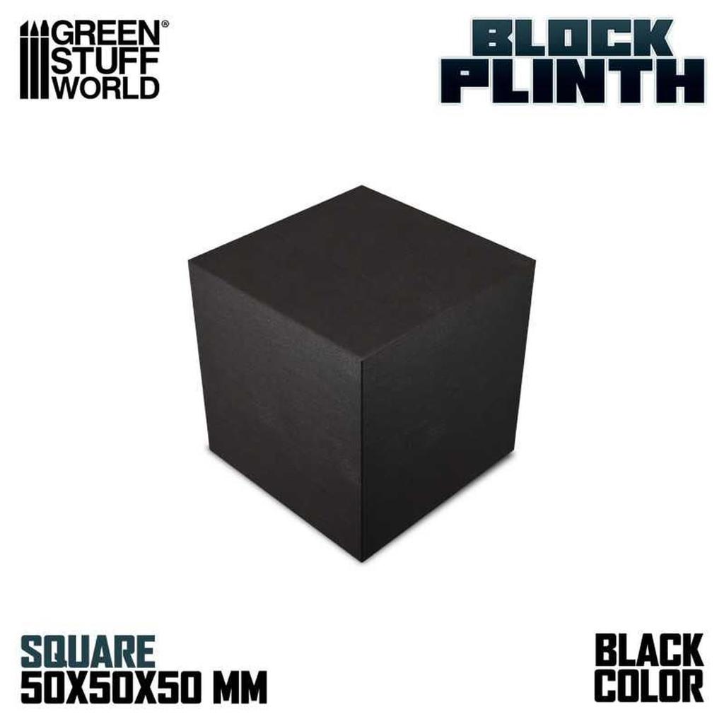 Green Stuff World Display Stand, Square Prism Block, 5cm x 5cm, Black, Hobby Accessory, GSWD-1809
