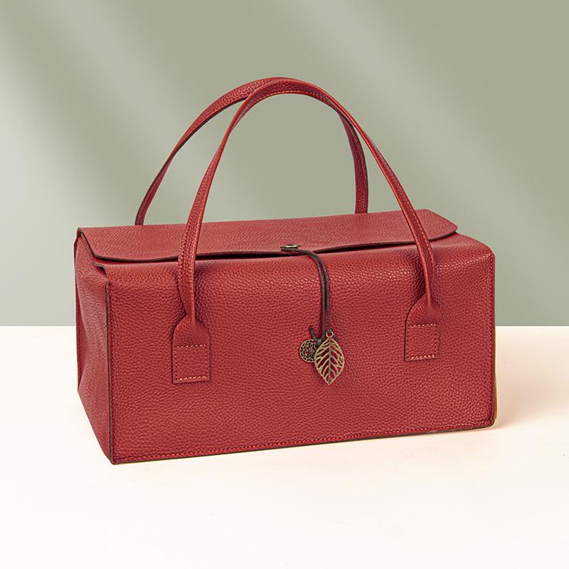 Double Bottle Red Wine Gift Box with Portable Handheld Paper Material Wine Box Red Wine Packaging Box for Gifts Bag Other