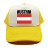 Cappellino da Baseball Bandiera Austriaca Fresco Estivo Unisex Rete Traspirante Cappello per Fan del Paese Cappellino Trucker Unisex Cappellini in Rete Traspirante per Esterno