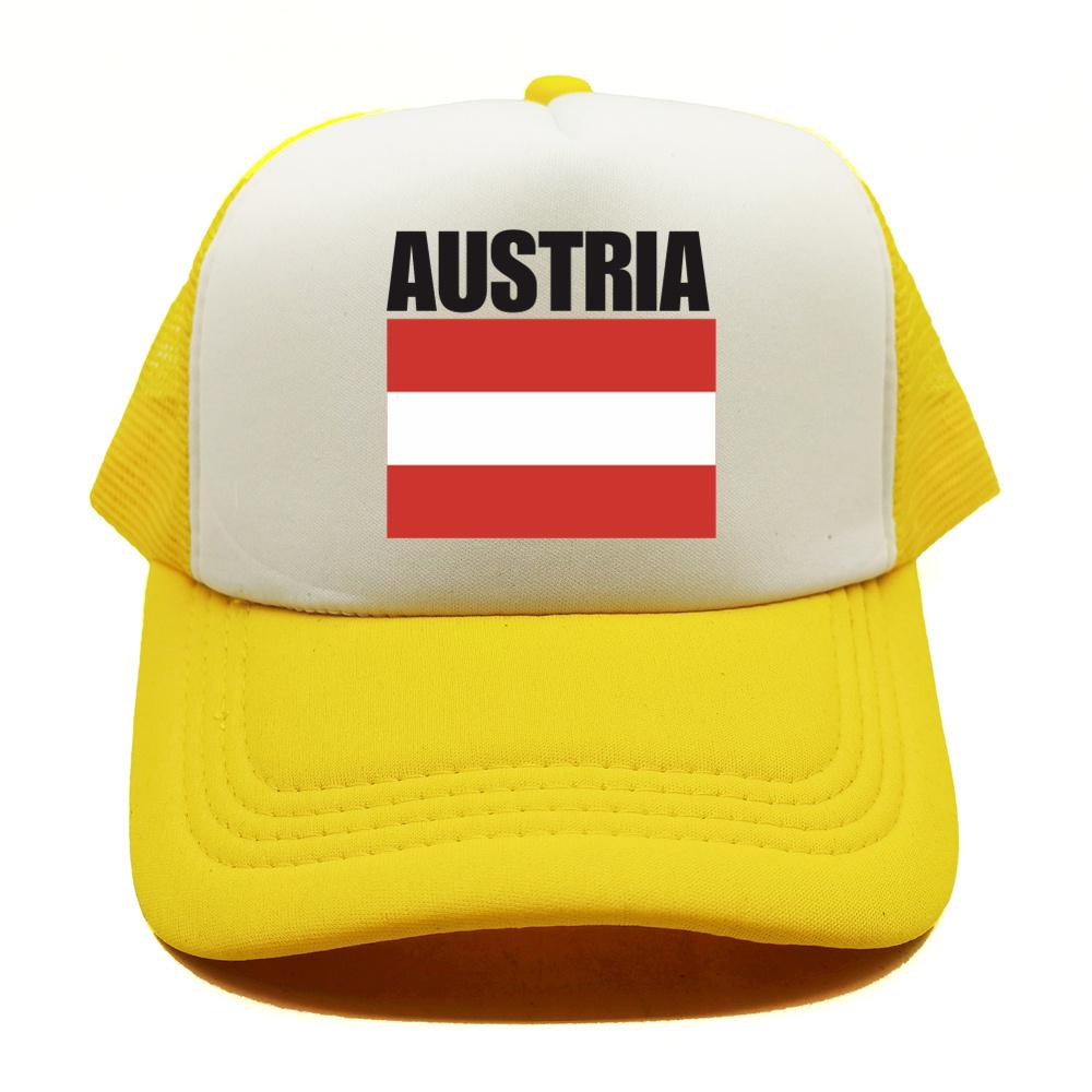 Cappellino da Baseball Bandiera Austriaca Fresco Estivo Unisex Rete Traspirante Cappello per Fan del Paese Cappellino Trucker Unisex Cappellini in Rete Traspirante per Esterno