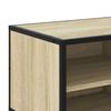 TV Stand in Sonoma Oak 80 x 34.5 x 40 cm Engineered Wood and Metal