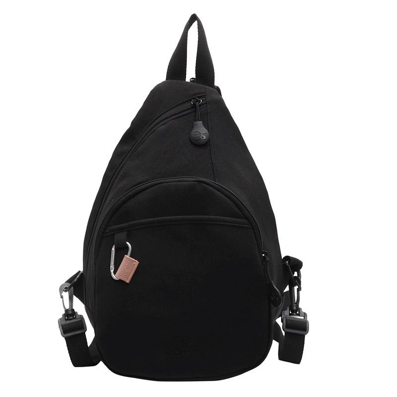 

Женская многоцелевая сумка, нагрудная сумка, легкий дорожный маленький рюкзак, большая вместимость, на плечо, кроссбоди чёрный