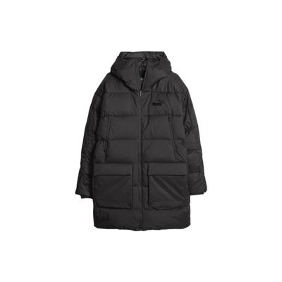 Giacca con Cappuccio Casual Larga Multitasche Media Lunghezza Giubbotti da Uomo Nero 675378-01