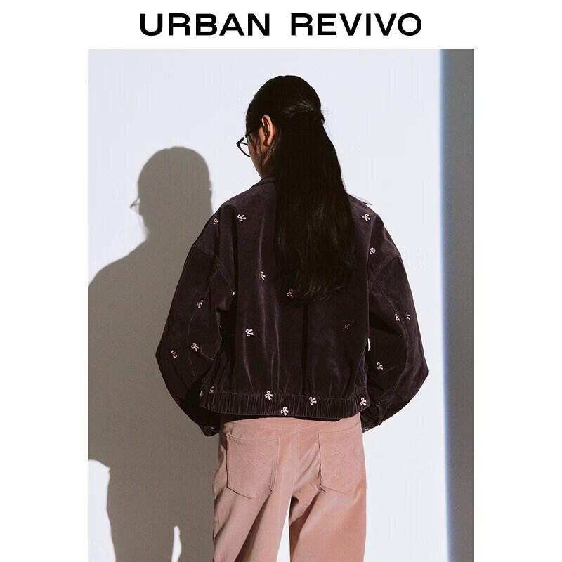 UR Women's Retro Corduroy Bow Jacket